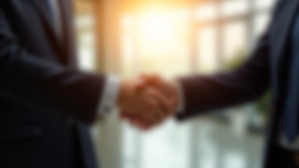 Zwei Fachleute schütteln sich vertrauensvoll die Hand im Büro